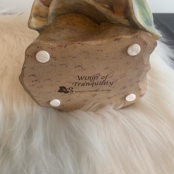 Wings of Tranquility Brown and Cream Ceramic Art - Picture 7 of 8